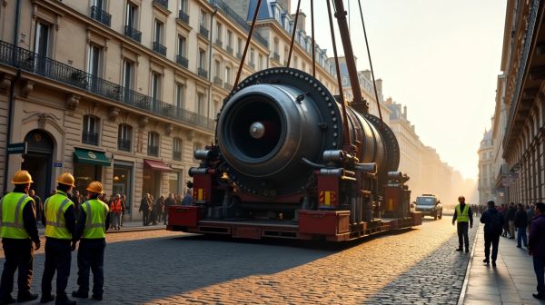 Déplacer une machine-outil de 4 tonnes en plein Paris : qui fait quoi